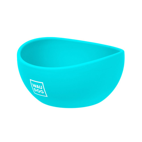 Миска WAUDOG Silicone для животных, 250 мл, голубая