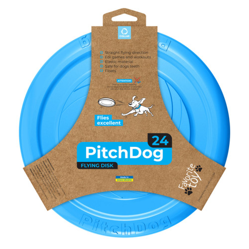 Игровая тарелка для апартовки PitchDog, 24 см, голубая