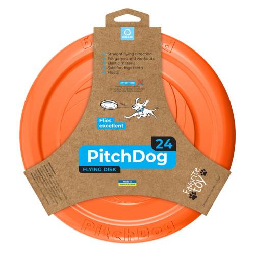 Игровая тарелка для апартовки PitchDog, 24 см, оранжевая