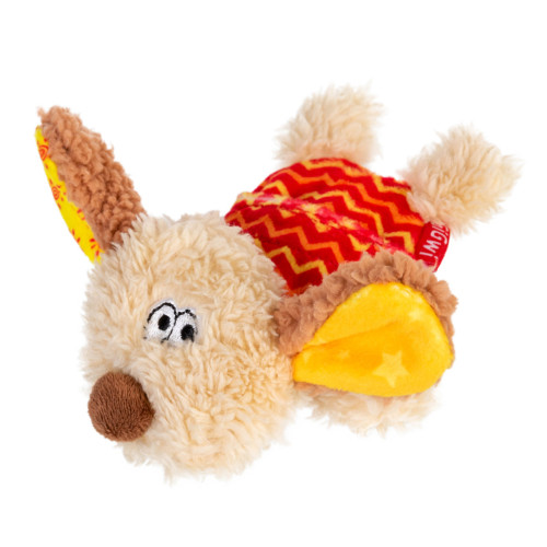 Игрушка для собак Собачка с пищалкой GiGwi Plush, 13 см