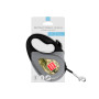 Повідець-рулетка для собак WAUDOG R-leash, малюнок "Мілітарі", S, до 15 кг, 5 м, світловідбиваюча стрічка