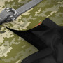 Шлея для собак мягкая WAUDOG Clothes c QR паспортом, "Милитари", XS1, В 24-27 см, С 18-20 см