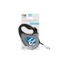 Поводок-рулетка для собак WAUDOG R-leash, рисунок "Патрон", XS, до 12 кг, 3 м, светоотражающая лента