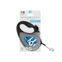 Поводок-рулетка для собак WAUDOG R-leash, рисунок "Патрон", S, до 15 кг, 5 м, светоотражающая лента
