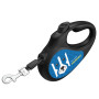 Поводок-рулетка для собак WAUDOG R-leash, рисунок "Патрон", S, до 15 кг, 5 м, светоотражающая лента