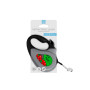 Поводок-рулетка для собак WAUDOG R-leash, рисунок "Калина", XS, до 12 кг, 3 м, светоотражающая лента