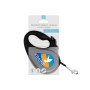 Повідець-рулетка для собак WAUDOG R-leash, малюнок "Прапор", S, до 15 кг, 5 м, світловідбиваюча стрічка