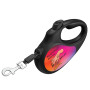 Поводок-рулетка для собак WAUDOG R-leash, рисунок "Конотопские магические войска", M, до 25 кг, 5 м, светоотражающая лента