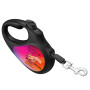 Поводок-рулетка для собак WAUDOG R-leash, рисунок "Конотопские магические войска", M, до 25 кг, 5 м, светоотражающая лента