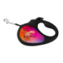Поводок-рулетка для собак WAUDOG R-leash, рисунок "Конотопские магические войска", M, до 25 кг, 5 м, светоотражающая лента