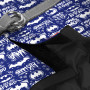 Шлея для собак мягкая WAUDOG Clothes c QR паспортом, рисунок "Бэтмен бело-голубой", XS3, В 32-35 см, С 22-24 см