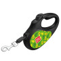 Поводок-рулетка для собак WAUDOG R-leash, рисунок "Авокадо", S, до 15 кг, 5 м, светоотражающая лента