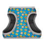 Шлея для собак м'яка WAUDOG Clothes з QR паспортом, малюнок "ВАУ", S2, В 46-50 см, С 43-45 см