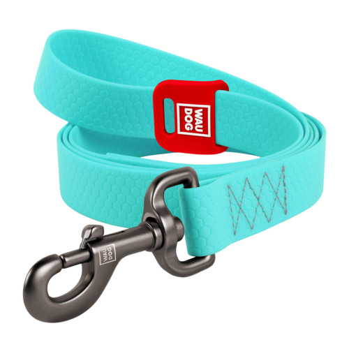 Поводок для собак водостойкий WAUDOG Waterproof, светящийся, S, Ш 15мм, Дл 305 см