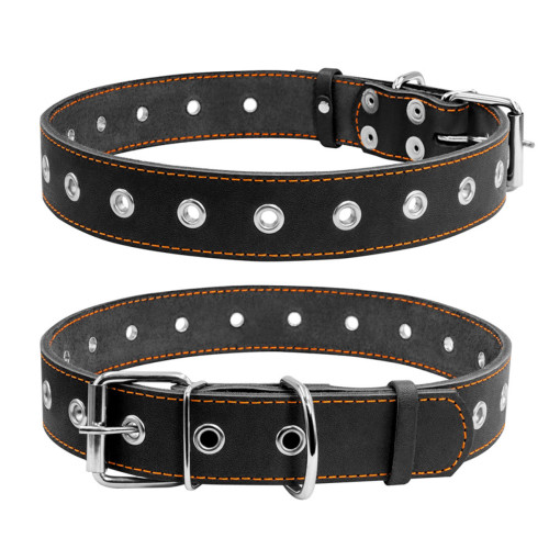 Ошейник для собак "CoLLaR" безразмерный (ширина 35мм, длина 69см) черный