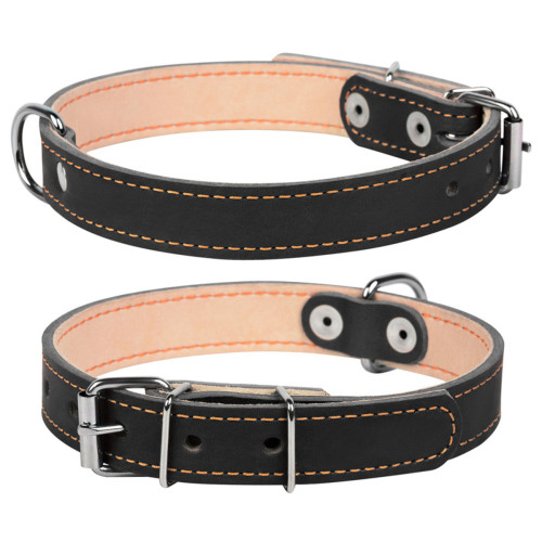 Ошейник "CoLLaR" для собак двойной (ширина 14мм, длина 27-35см) черный