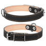 Нашийник "CoLLaR" для собак подвійний (ширина 14мм, довжина 27-35см) чорний