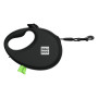 Поводок-рулетка для собак WAUDOG R-leash с контейнером для пакетов, светоотражающая лента, M, до 20 кг, 5 м, черная
