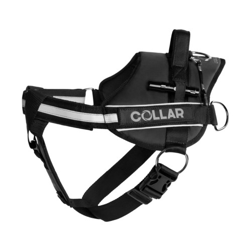 Шлея "Dog Extreme" "POLICE" №4 (с фонариком), (В:70-100см) черный