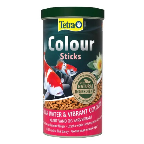 Сухий корм для ставкових риб Tetra Colour Sticks в палочках, 1 л