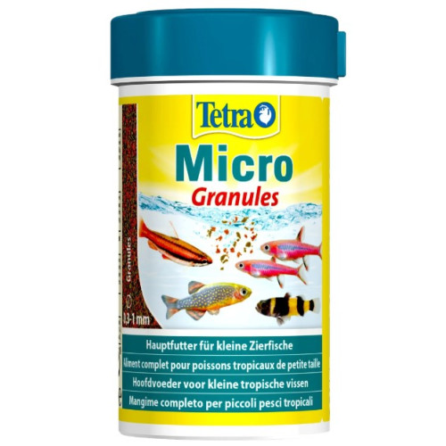 Корм для дрібних акваріумних рибок Tetra Micro Granules, гранули, 100 мл