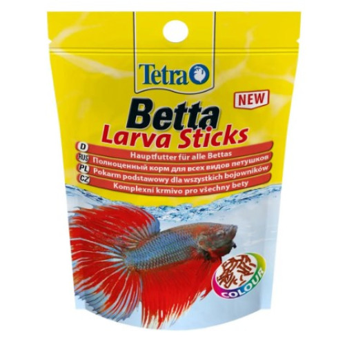 Сухой корм для аквариумных рыб (для петушков) Tetra в палочках «Betta Larva Sticks», 5 г 