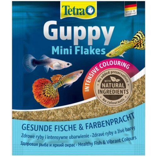 Сухой корм для аквариумных рыб Tetra (для гупи) в хлопьях «Guppy», 12 г