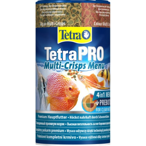 Корм Tetra PRO Menu для аквариумных рыб, чипсы, 250мл