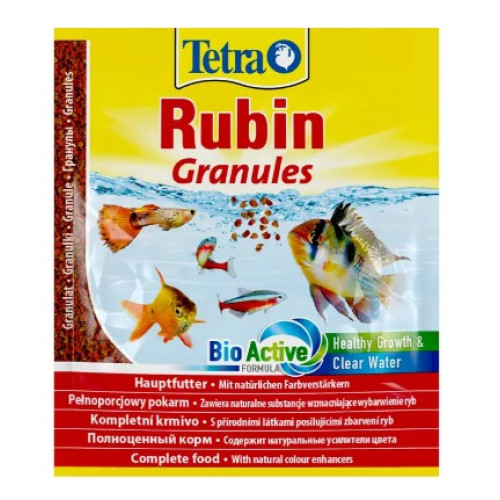 Сухий корм для всіх акваріумних риб Tetra у гранулах Tetra Rubin Granules, 15 г