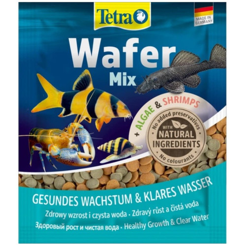Сухой корм для аквариумных рыб (для донных рыб) Tetra в таблетках Wafer Mix, 15 г