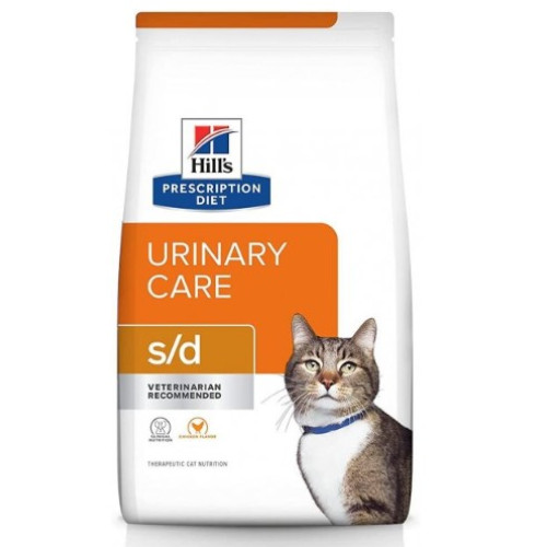 Сухий корм Hill's PD Feline S/D для розчинення струвітних уролітів та кристалів у котів, 1,5 кг