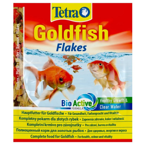 Корм для акваріумних золотих рибок Tetra Goldfish Flakes у пластівцях 12 г