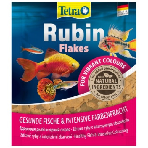Корм для аквариумных рыб хлопья для окраса Tetra Rubin Flakes 12 г