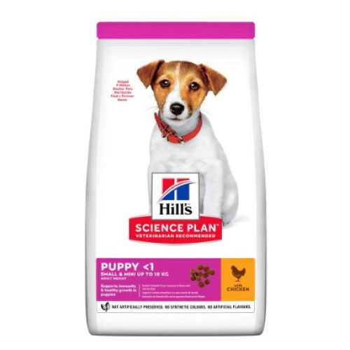 Сухой корм Hill's Science Plan Puppy Small & Mini Chicken для щенков малых пород, с курицей, 300 г