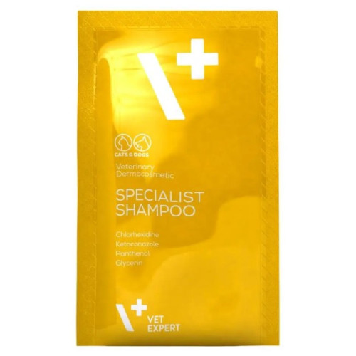 Шампунь Vet Expert Specialist Shampoo для кошек и собак, антибактериальный, противогрибковый, 20х15 мл