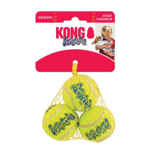 Игрушка для собак KONG SqueakAir Ball мяч-пискавка, S, 5,1 см, 3 шт