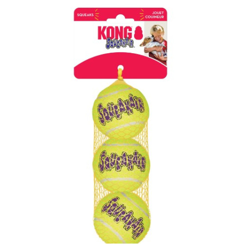 Игрушка для собак KONG SqueakAir Ball мяч-пискавка, M, 6,4 см, 3 шт