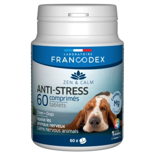 Антистресс таблетки для собак Laboratoire Francodex Anti-Stress Tablets, 60 таб