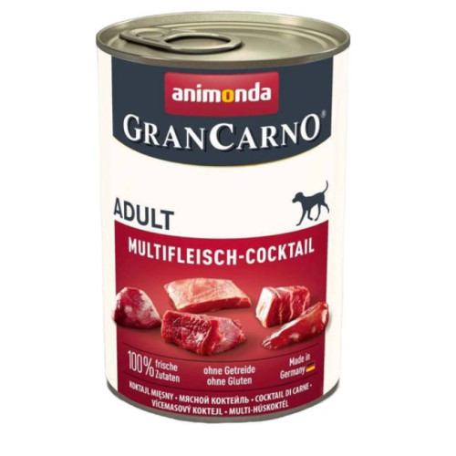 Вологий корм для собак Animonda GranCarno Adult 800 г - м'ясний коктейль