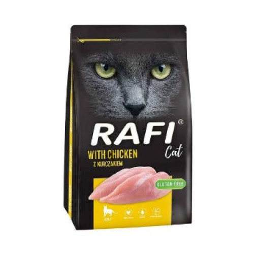 Сухой корм для взрослых котов Dolina Noteci Rafi Cat с курицей 7 кг 