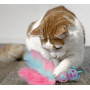 Іграшка для котів KONG Cat Wubba Caticorn Вубба Єдиноріг з пір’ям, з котячою м’ятою м’ятою, 23 см