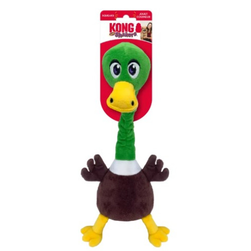 Игрушка для собак KONG Dog Shakers Bobz Mallard утка с пискавкой, 30 см
