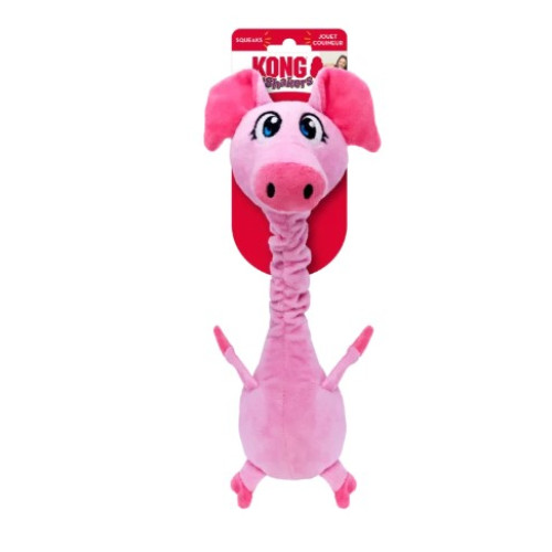 Іграшка для собак KONG Dog Shakers Bobz Pig свинка з пискавкою, 30 см