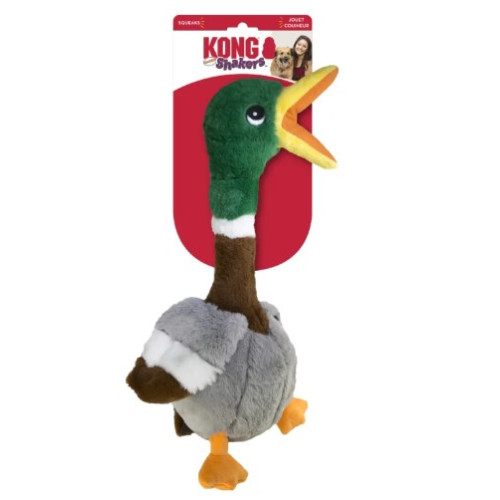 Іграшка для собак KONG Dog Shakers Honkers Duck плюшева качечка з пискавкою, L, 45 см