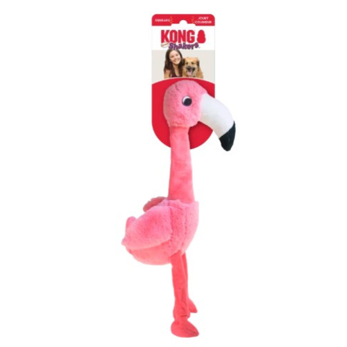 Іграшка для собак KONG Dog Shakers Honkers Flamingo фламінго з пискавкою, 31 см