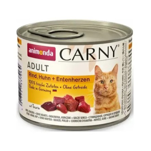 Влажный корм для кошек Animonda Carny Adult консерва с курицей и уткой 200 г