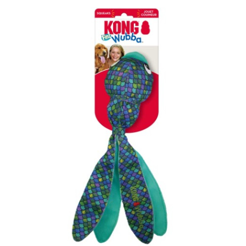 Іграшка для собак KONG Dog Wubba Finz Blue Вубба риба, блакитна, L, 33 см