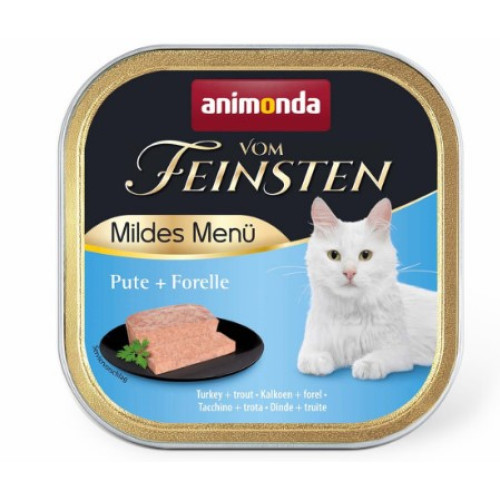 Влажный корм для кошек Animonda Vom Feinsten Adult с индейкой и форелью, консерва 100 г