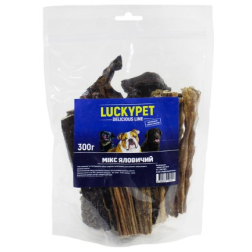  Лакомство для собак Luсky Pet Ассорти говяжье 300г
