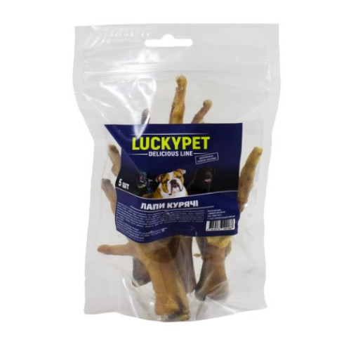Ласощі для собакLucky Pet Лапи Курячі, 5 шт
